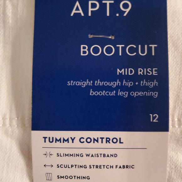 💄NWT Women's Apt. 9® Tummy Control Midrise Bootcut Jeans - Picture 8 of 10